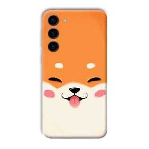 Smiley Cat Phone Customized Printed Back Cover for Samsung S23+