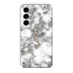 Grey White Design Phone Customized Printed Back Cover for Samsung S23+