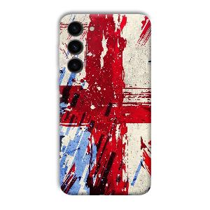 Red Cross Design Phone Customized Printed Back Cover for Samsung S23+