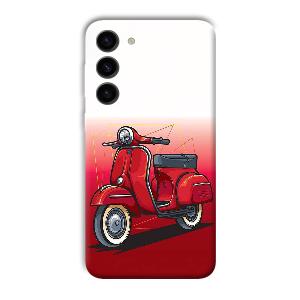 Red Scooter Phone Customized Printed Back Cover for Samsung S23+
