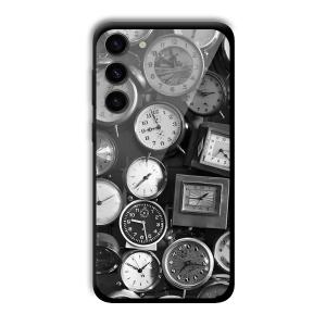 Alarm Clocks Customized Printed Glass Back Cover for Samsung S23+