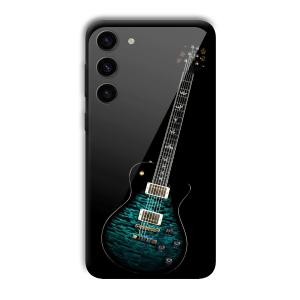 Neon Guitar Customized Printed Glass Back Cover for Samsung S23+