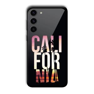 California Customized Printed Glass Back Cover for Samsung S23+