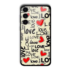 Love Customized Printed Glass Back Cover for Samsung S23+
