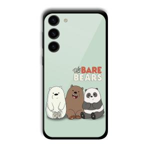 We Bare Bears Customized Printed Glass Back Cover for Samsung S23+