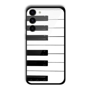 Piano Customized Printed Glass Back Cover for Samsung S23+