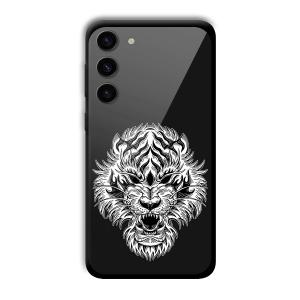 Angry Lion Customized Printed Glass Back Cover for Samsung S23+