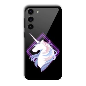 Unicorn Customized Printed Glass Back Cover for Samsung S23+
