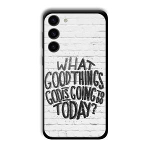 Good Thinks Customized Printed Glass Back Cover for Samsung S23+