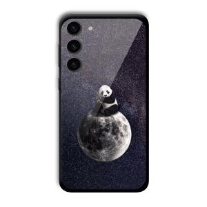 Astronaut Panda Customized Printed Glass Back Cover for Samsung S23+