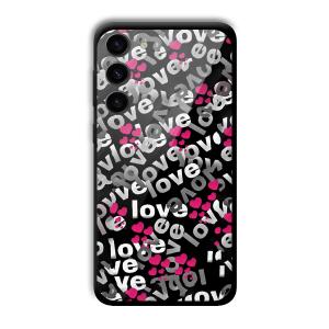 Love Customized Printed Glass Back Cover for Samsung S23+