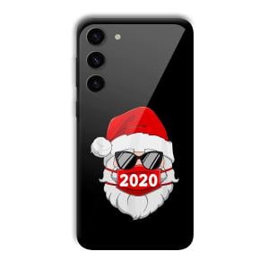 2020 Santa Customized Printed Glass Back Cover for Samsung S23+