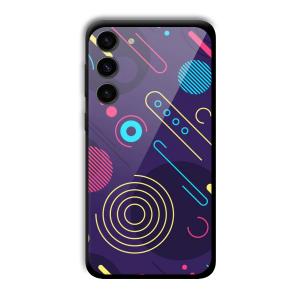 Purple Music Customized Printed Glass Back Cover for Samsung S23+