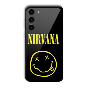 Nirvana Emoji Customized Printed Glass Back Cover for Samsung S23+