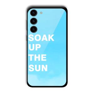 Soak Up The Sun Customized Printed Glass Back Cover for Samsung S23+