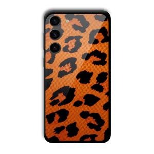 Retro Orange Customized Printed Glass Back Cover for Samsung Galaxy S23