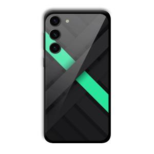 Green Cross Customized Printed Glass Back Cover for Samsung