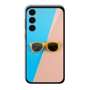 Cool Sunglasses Customized Printed Glass Back Cover for Samsung