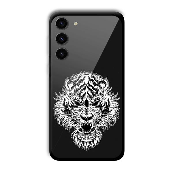 Angry Lion Customized Printed Glass Back Cover for Samsung