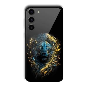 Golden Lion Customized Printed Glass Back Cover for Samsung