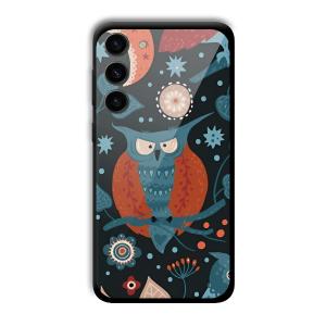 Blue Owl Customized Printed Glass Back Cover for Samsung