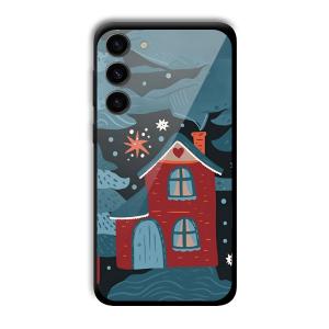 Red House Customized Printed Glass Back Cover for Samsung Galaxy S23