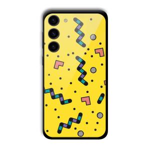 Yellow Game Customized Printed Glass Back Cover for Samsung