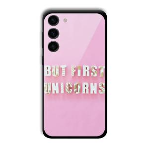 Unicorns Customized Printed Glass Back Cover for Samsung Galaxy S23