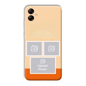 Orange Background Customized Printed Back Cover for Samsung Galaxy A04e