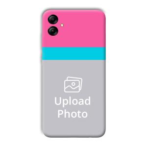 Pink & Sky Blue Customized Printed Back Cover for Samsung Galaxy A04e