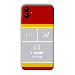 Red Yellow Collage Customized Printed Back Cover for Samsung Galaxy A04e