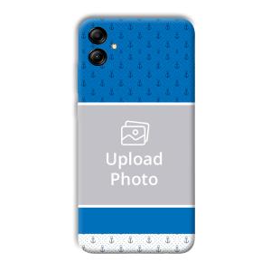 Blue White Design Customized Printed Back Cover for Samsung Galaxy A04e