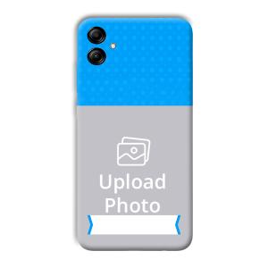 Sky Blue & White Customized Printed Back Cover for Samsung Galaxy A04e