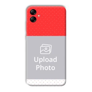 Red White Customized Printed Back Cover for Samsung Galaxy A04e