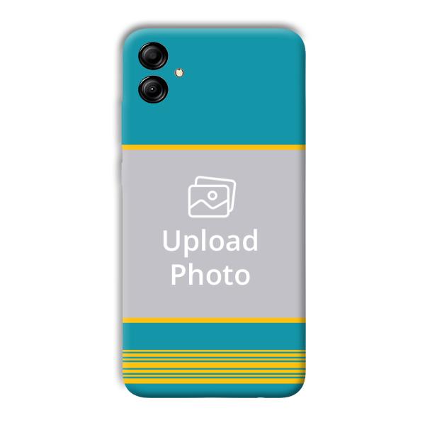 Yellow Blue Design Customized Printed Back Cover for Samsung Galaxy A04e