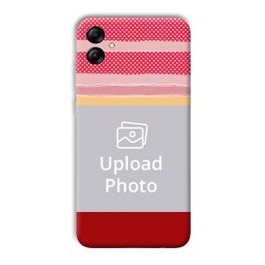 Red Pink Design Customized Printed Back Cover for Samsung Galaxy A04e