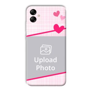 Pink Check Customized Printed Back Cover for Samsung Galaxy A04e