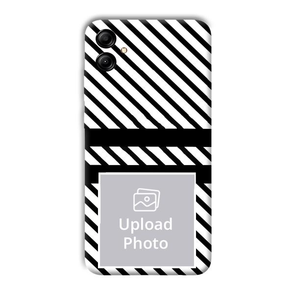 White Black Customized Printed Back Cover for Samsung Galaxy A04e