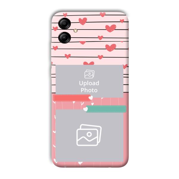Pink Hearts Customized Printed Back Cover for Samsung Galaxy A04e