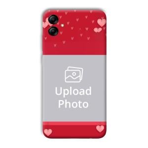 Red Pink  Customized Printed Back Cover for Samsung Galaxy A04e