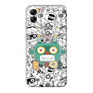 Animated Robot Phone Customized Printed Back Cover for Samsung Galaxy A04e