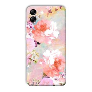 Floral Canvas Phone Customized Printed Back Cover for Samsung Galaxy A04e