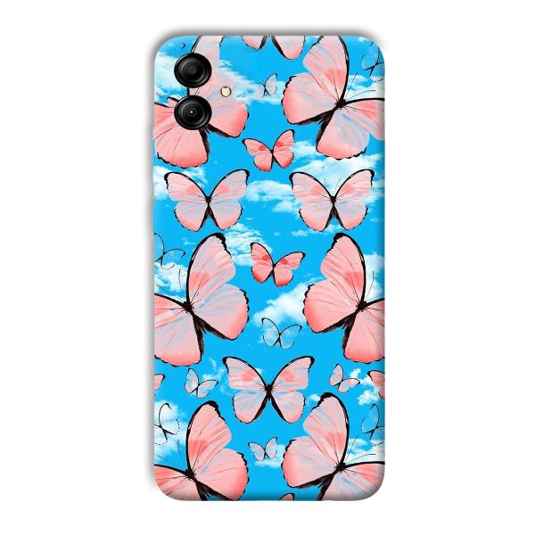 Pink Butterflies Phone Customized Printed Back Cover for Samsung Galaxy A04e