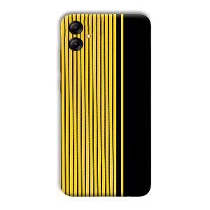 Yellow Black Design Phone Customized Printed Back Cover for Samsung Galaxy A04e