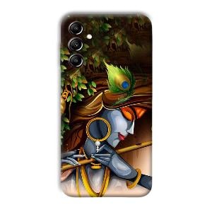 Krishna & Flute Phone Customized Printed Back Cover for Samsung Galaxy A14 5G