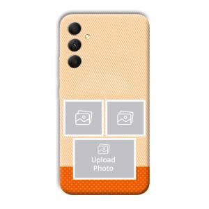 Orange Background Customized Printed Back Cover for Samsung Galaxy A34 5G