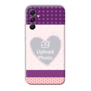 Purple Hearts Customized Printed Back Cover for Samsung Galaxy A34 5G
