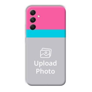 Pink & Sky Blue Customized Printed Back Cover for Samsung Galaxy A34 5G