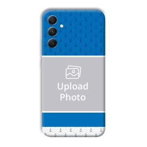 Blue White Design Customized Printed Back Cover for Samsung Galaxy A34 5G