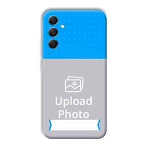 Sky Blue & White Customized Printed Back Cover for Samsung Galaxy A34 5G
